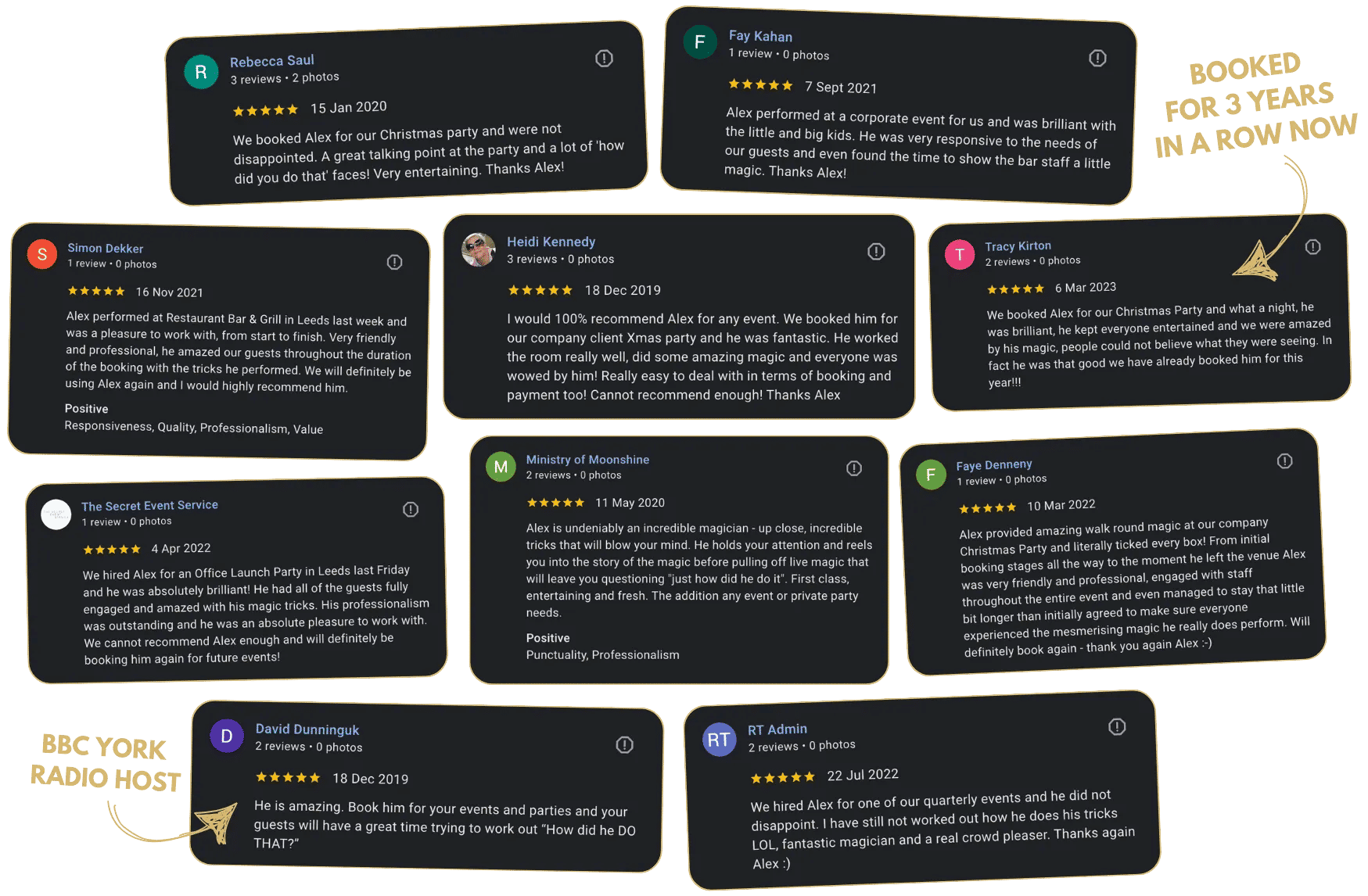 Alex Sladman Testimonials