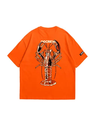 ORANGE LOBSTERS T-SHIRT
