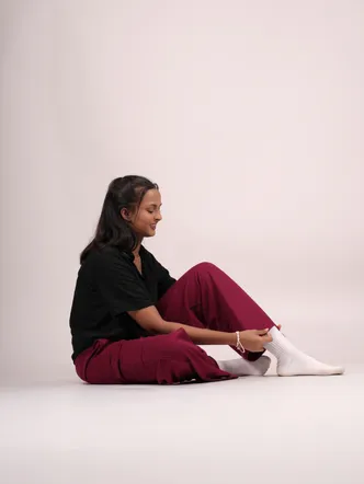 Roam Around Cargos in Cranberry Red