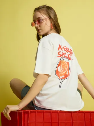 Woman Regular Fit Graphic Printed Slogan Printed T Shirt