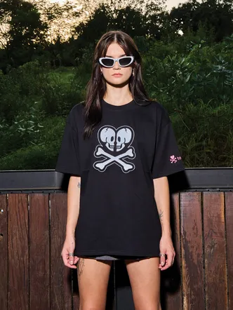 A Heart Of Skulls Oversized T-shirt