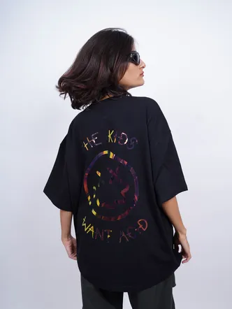 Kids Want Acid (Holographic) : Drop Sleeved Tee For Men and Women