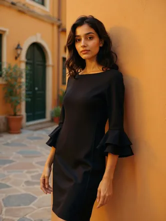 Ralph Frill Knit Dress