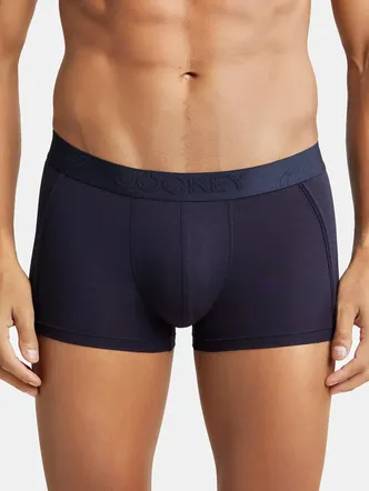 Tencel Micro Modal Cotton Elastane Stretch Solid Trunk with Natural StayFresh Properties - True Navy
