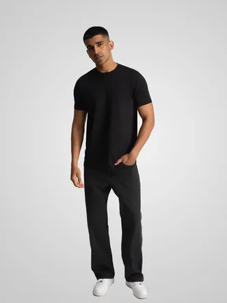 RELAXED FINE LINE TSHIRT BLACK