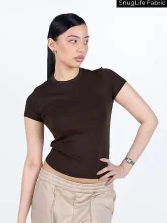 Everyday tee in Rugged Brown