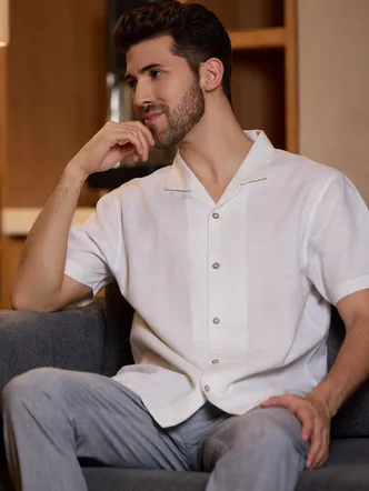 Cotton Linen White Haven Shirt