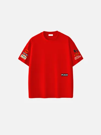 Founder's Tee Embroided Tshirt (Red)