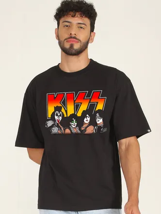 Rock Band Men Oversized Printed T-Shirt
