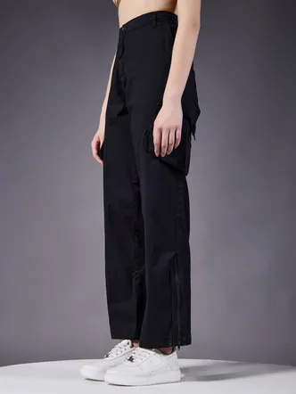 Women Utility Cargos- Black