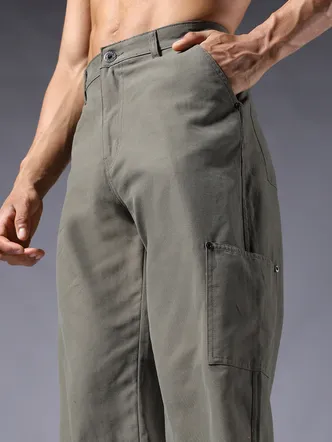 Men Carpenter Pants - Olive Green