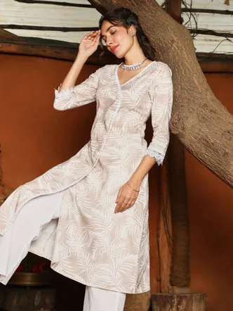 Soft Fern Kurta With Trousers