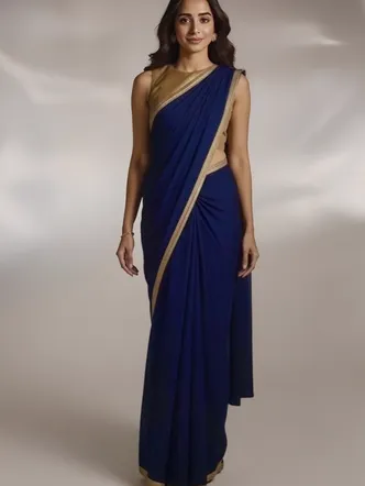 Regal Odessey Navy Saree