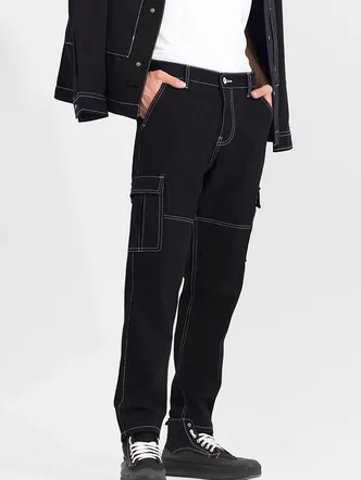 Enigma Black Straight Fit Jeans