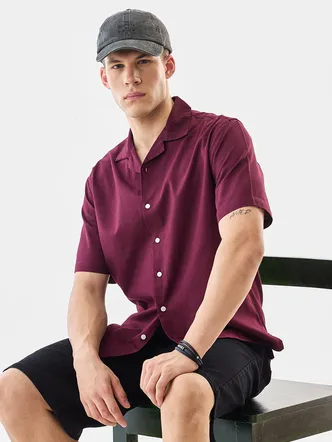 Snitch Box Fit Linen Blend Shirt