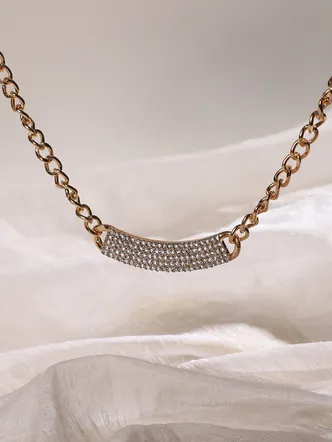 SOHI Gold Plated Necklace