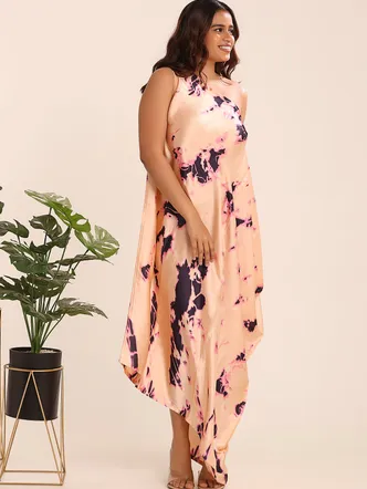 Tie & Dye Cowl Dress