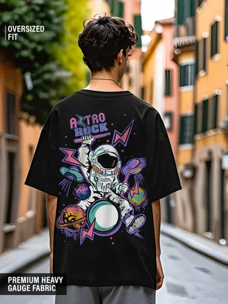 The Souled Store TSS Originals: Astro Rock Oversized T-Shirts
