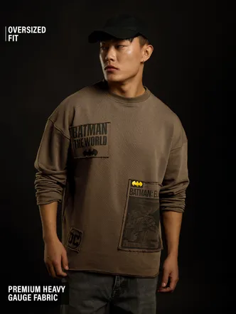 The Souled Store Batman: Gotham City Men Oversized Sweatshirts