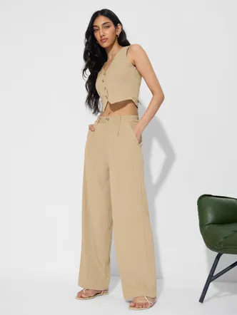 The Souled Store Solids: Sapphire Women Pants