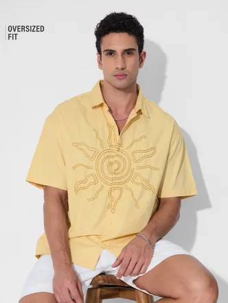 The Souled Store Oversized Shirt: Solar Holiday Shirts