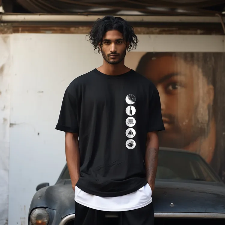 ISRO Lunar Odyssey Chandrayaan 2 Oversized Tee