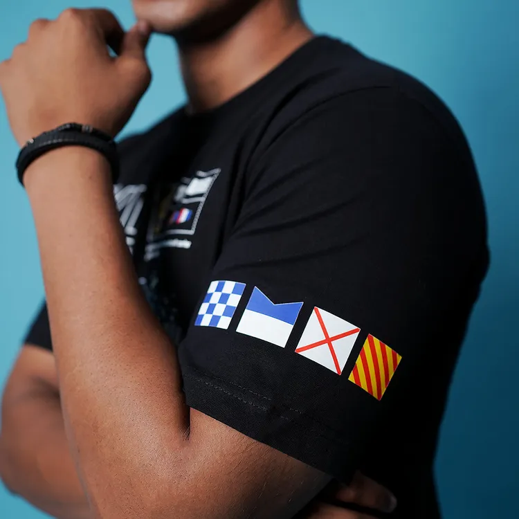 INS Vikramaditya Black Oversized Tee