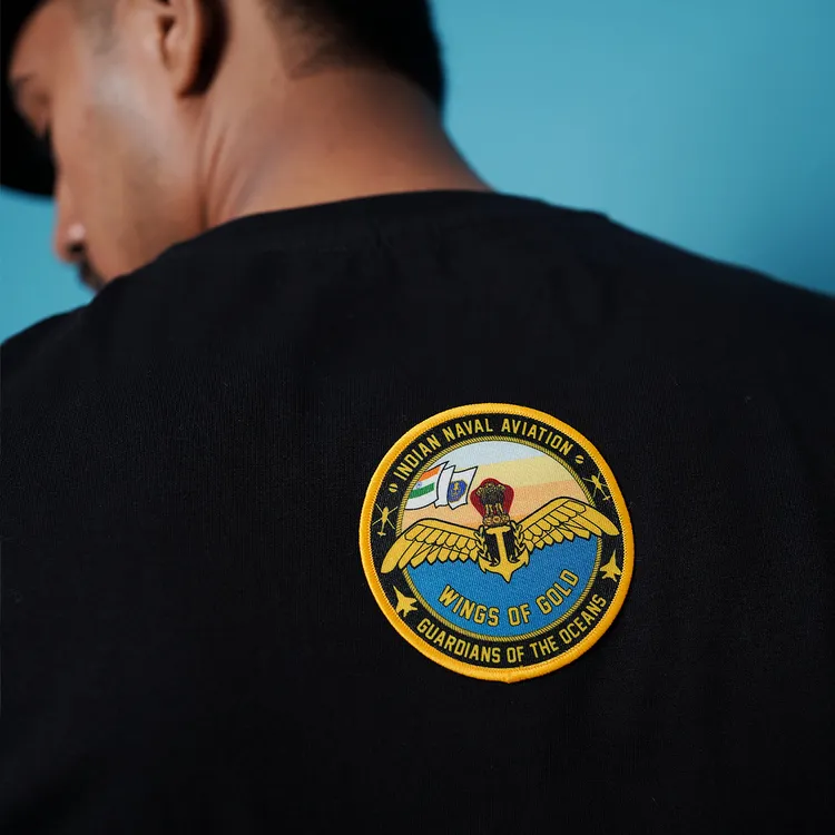 INS Vikramaditya Black Oversized Tee