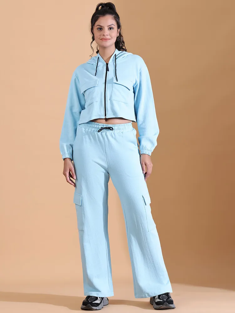 HOODED CO ORDS SET CIDER BROWN