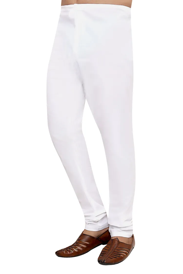 Classic Cotton Premium Chudidar Pyjama, White