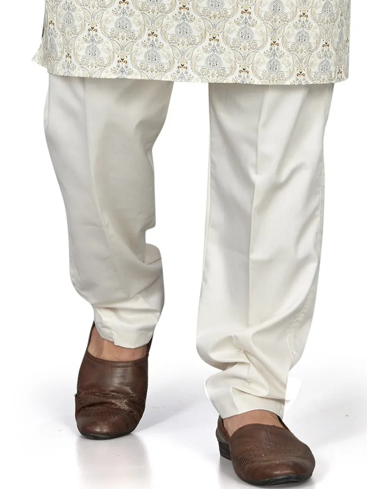 Cotton Premium Giza Polo Pant with Half Elastic, Beige