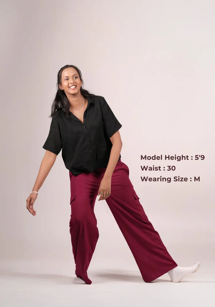 Roam Around Cargos in Cranberry Red