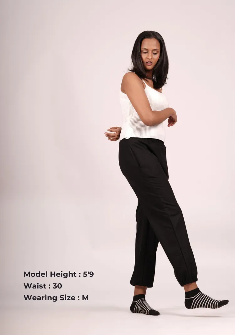 Cuddle Up Joggers in Midnight Magic Black