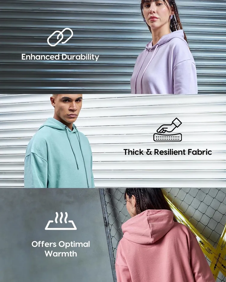 Bewakoof Men's Beige Super Loose Fit Brushed Cargo Joggers