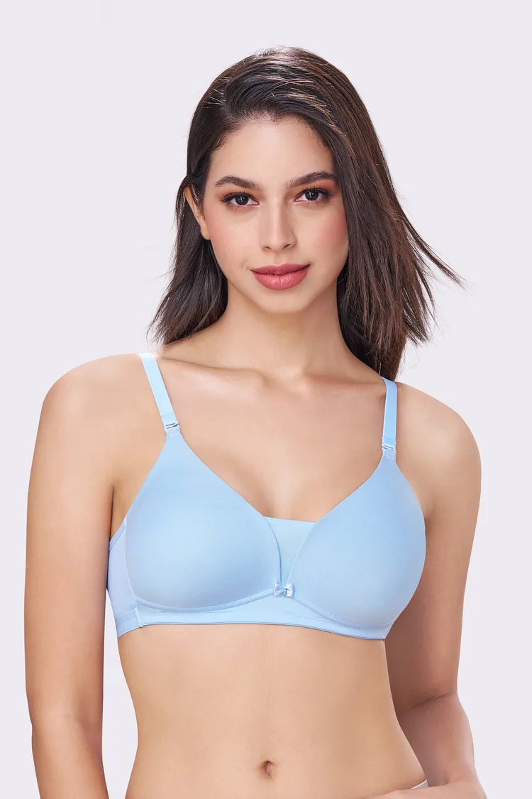 PIXIE | Seamless Cotton Comfort – Triangle Cup, Padded, Non-Wired T-Shirt Bra