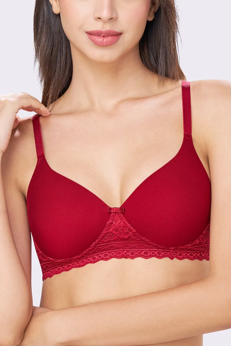 BAMBI | Lace-Trim Comfort – Lightly Padded, Non-Wired T-Shirt Bra