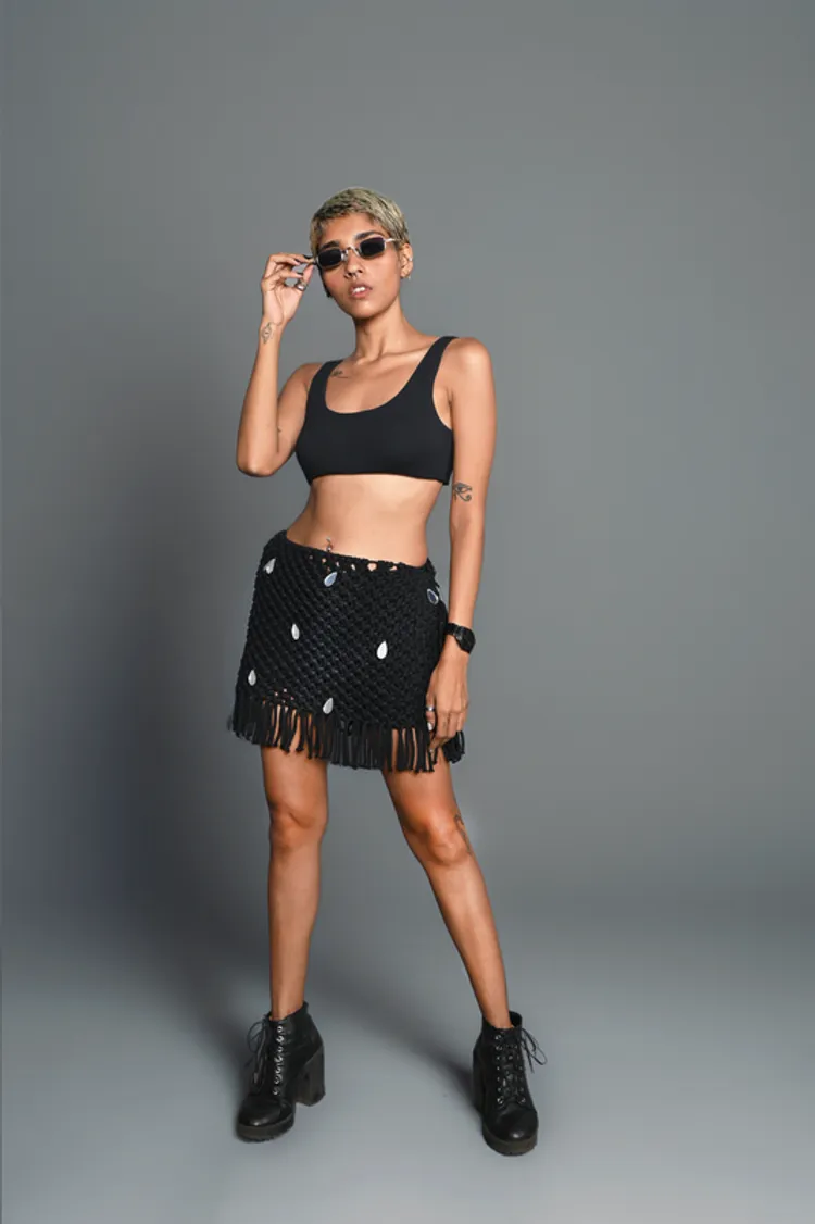 Santorini Handmade Black skirt