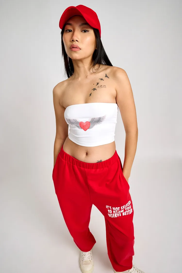 Red Self Love Joggers