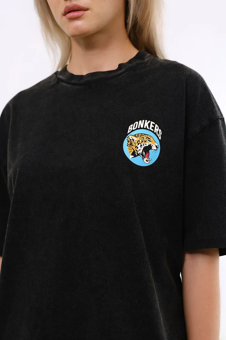 Grey Diabolik Panther Oversized T-shirt