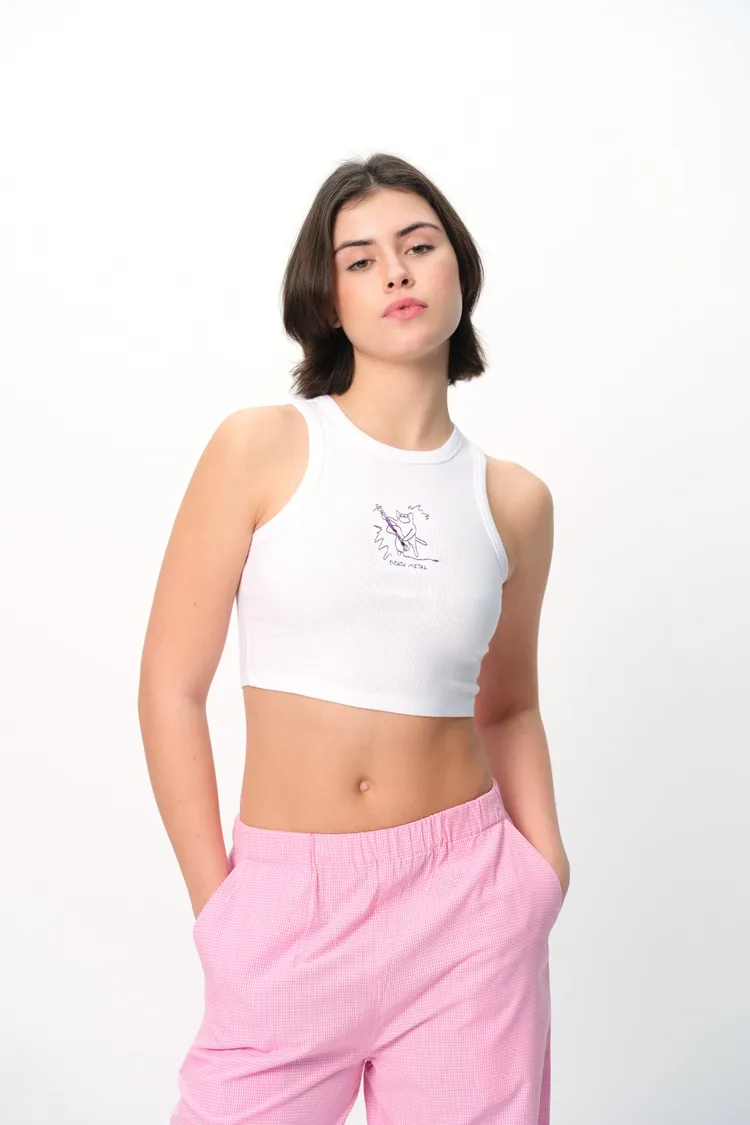 Death Metal Ribbed Tank