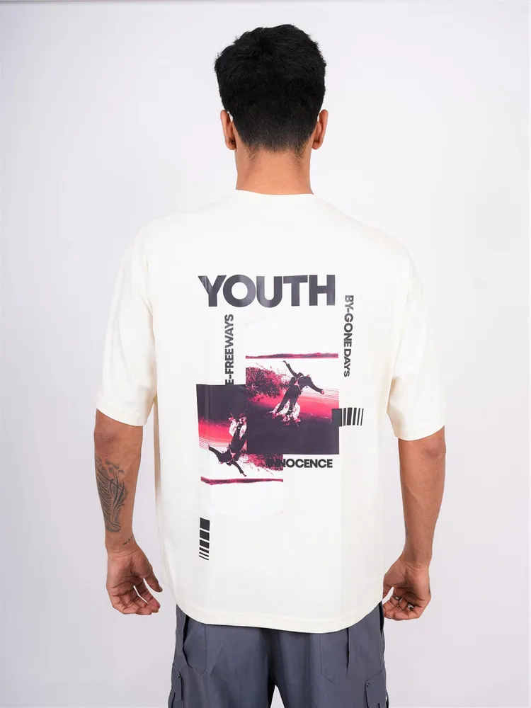 Youth Round Neck Drop Sleeved Tee For Men and Women