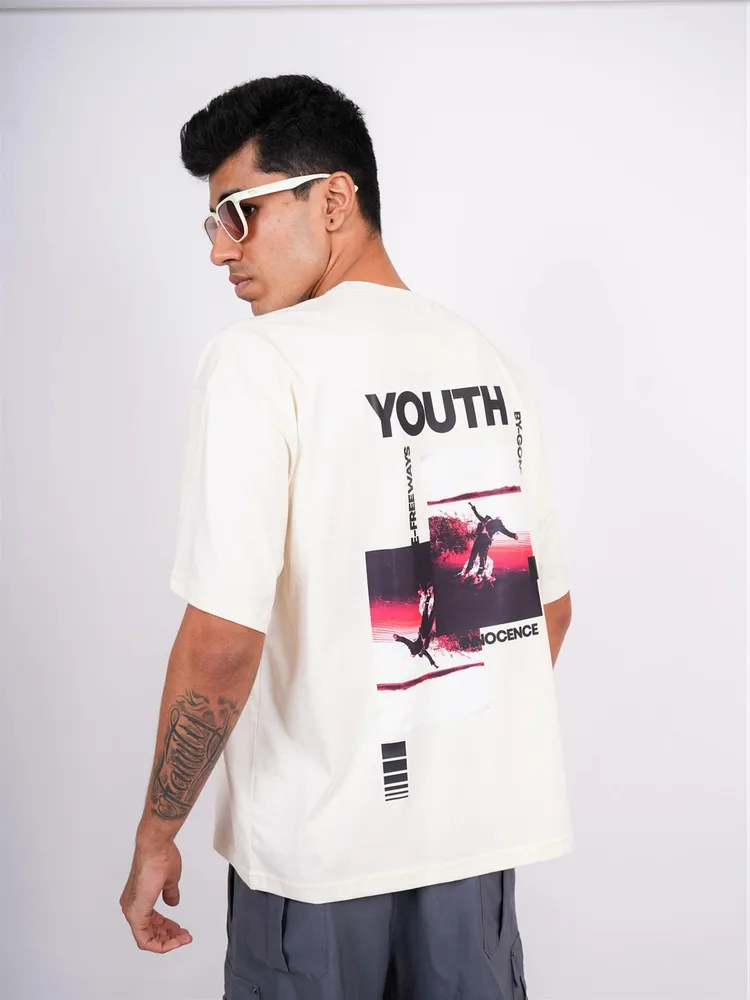 Youth Round Neck Drop Sleeved Tee For Men and Women