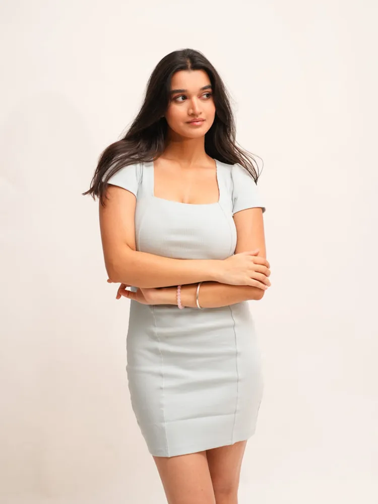 Veronica Dress (Women Bodycon Square Neck Dress)