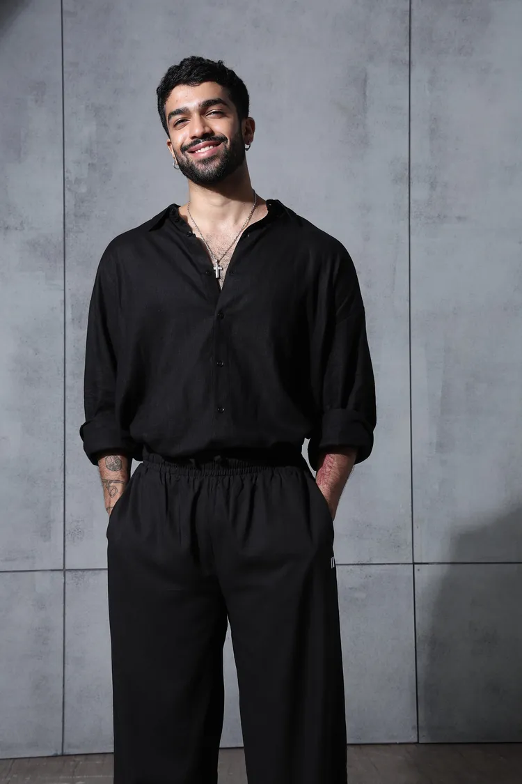 Black Linen Shirt