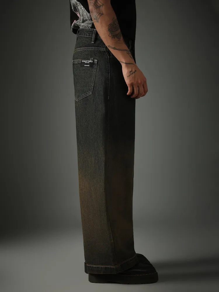 Ombre Wash Black Denim