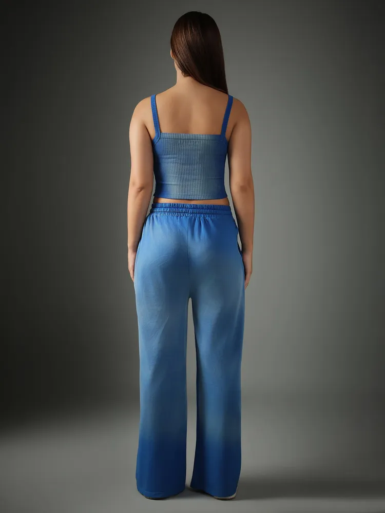 Spray Washed Crop Blue