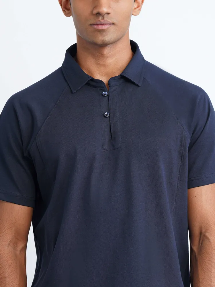 Loop Raglan Polo Cotton