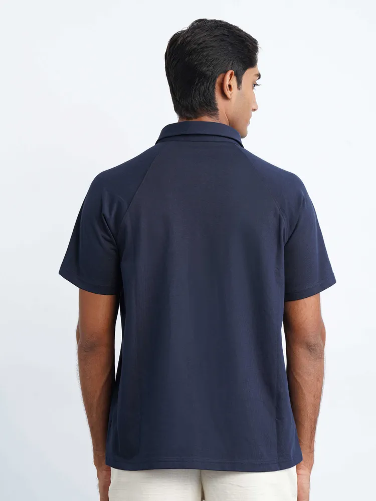 Loop Raglan Polo Cotton