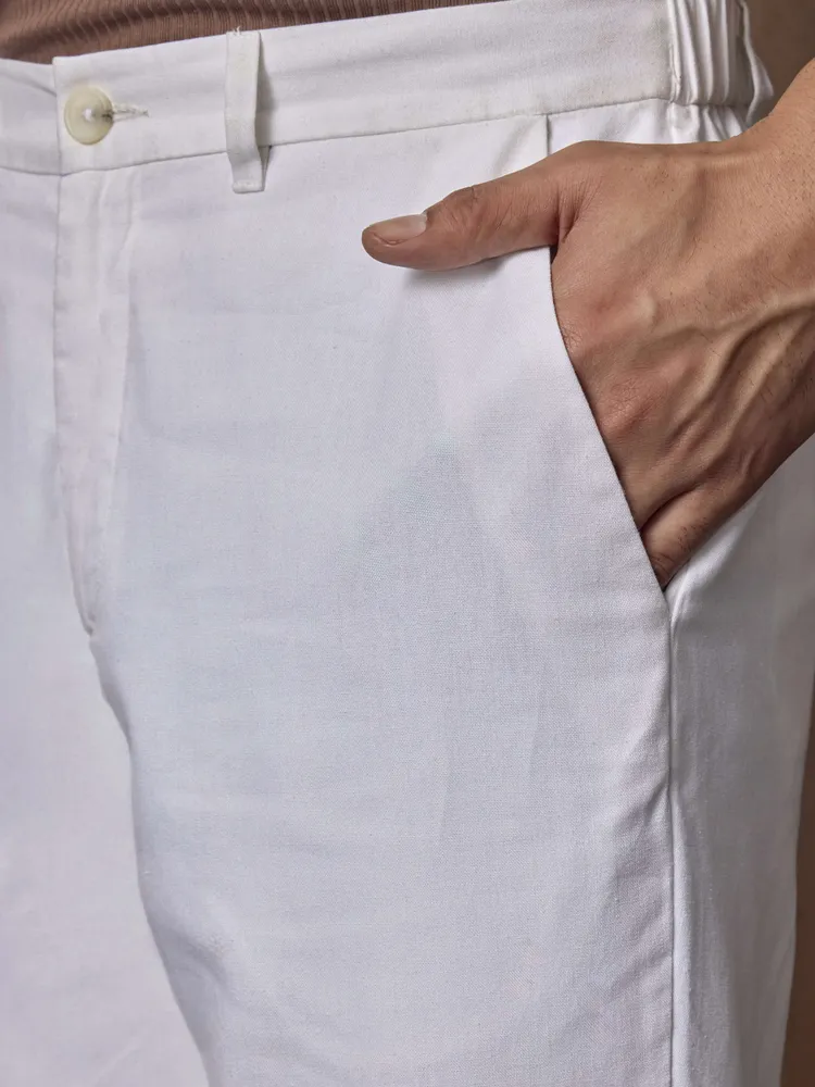 Everyday Linen Pants - White
