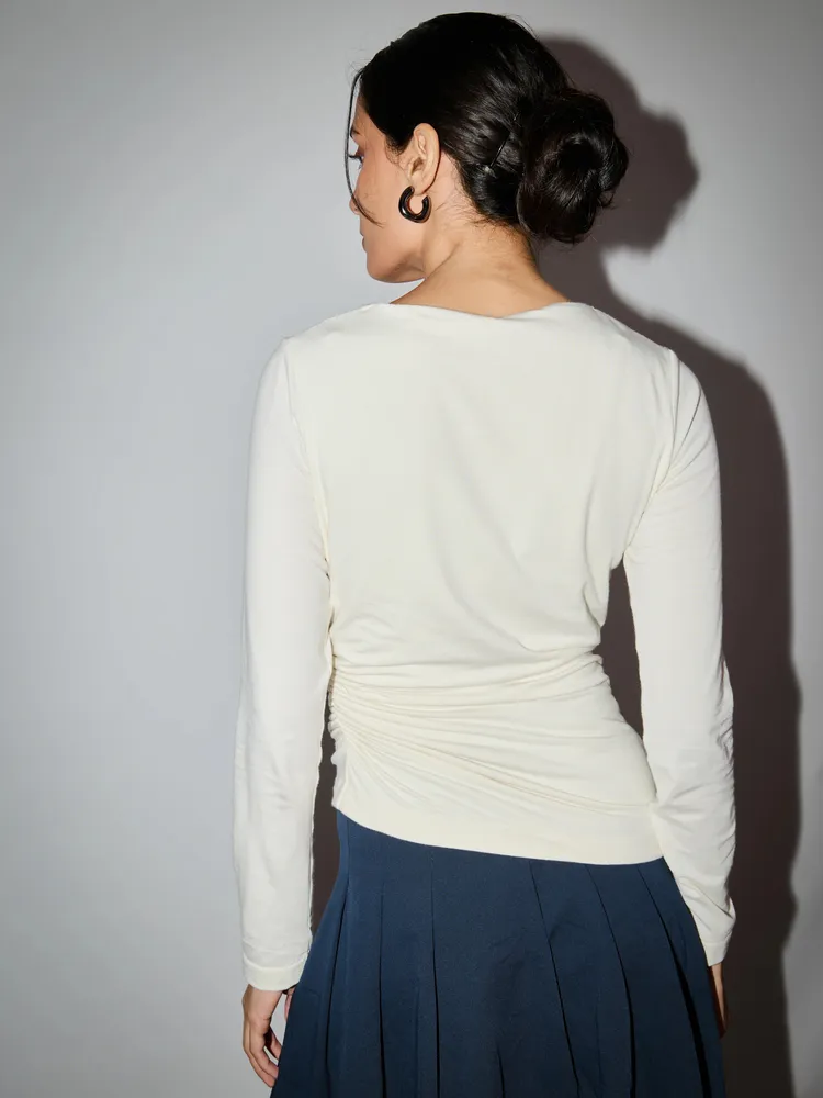 Asymmetric Axis Knit Top
